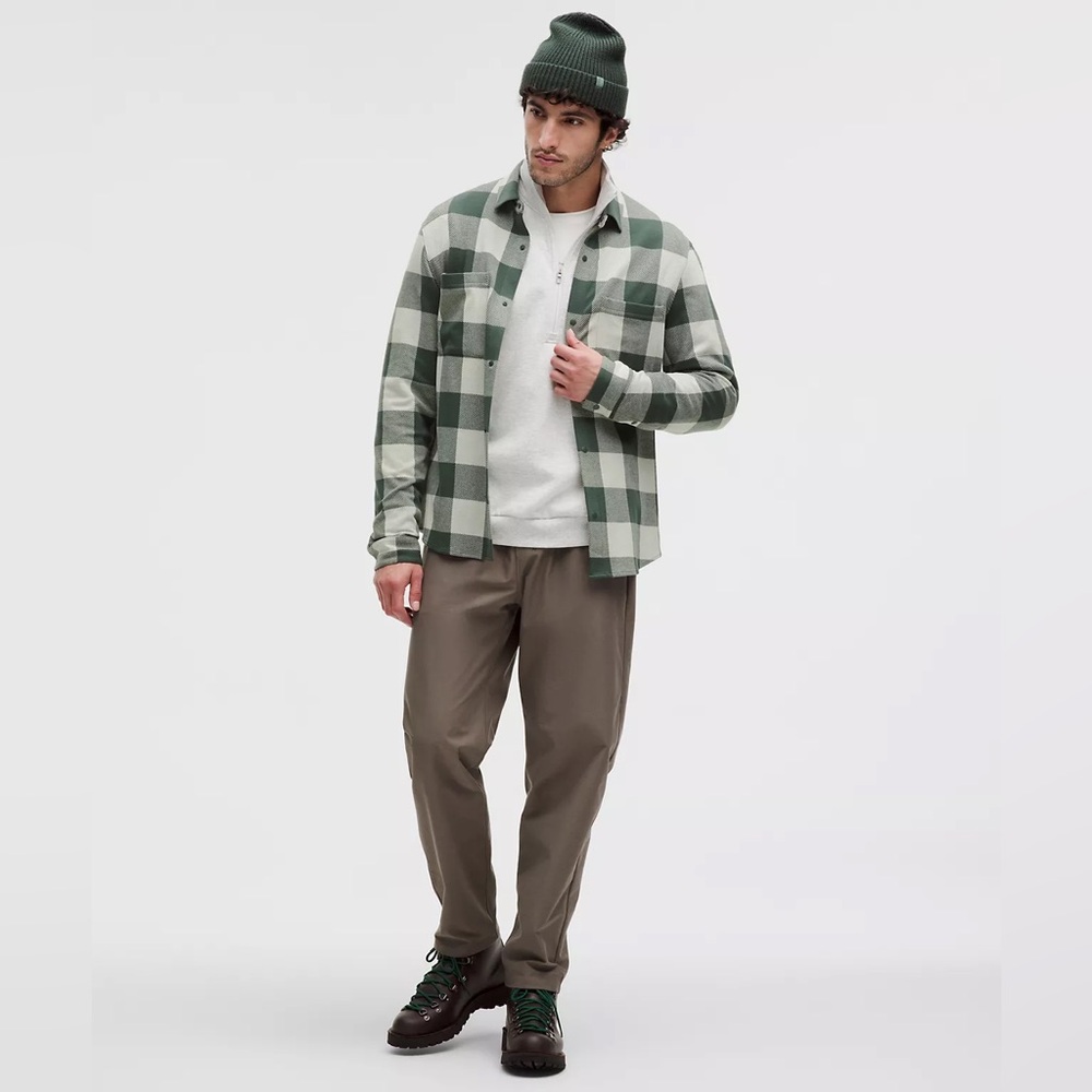 NWT lululemon Men’s Soft Knit Plaid Overshirt